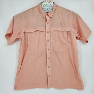 Gameguard Shirt Mens XXL Fishing Vented Short Sleeve Button Down Gingham